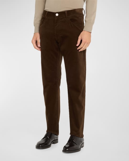 Giorgio Armani Men's Corduroy 5-Pocket Pants | Neiman Marcus