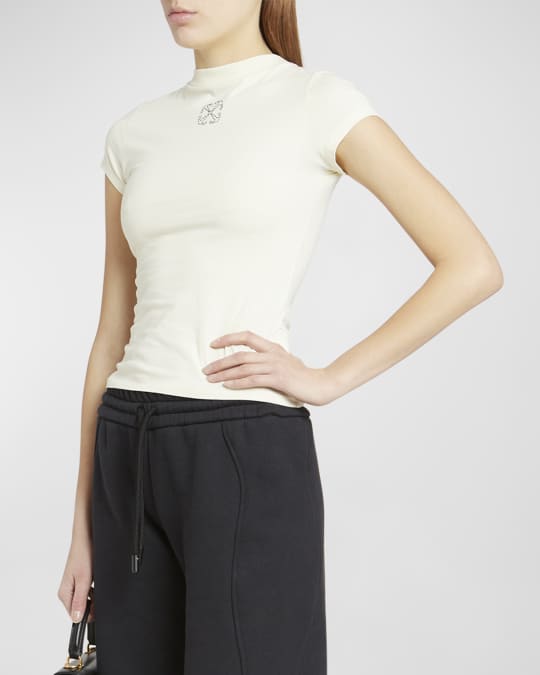 Off white fitted tee outlet