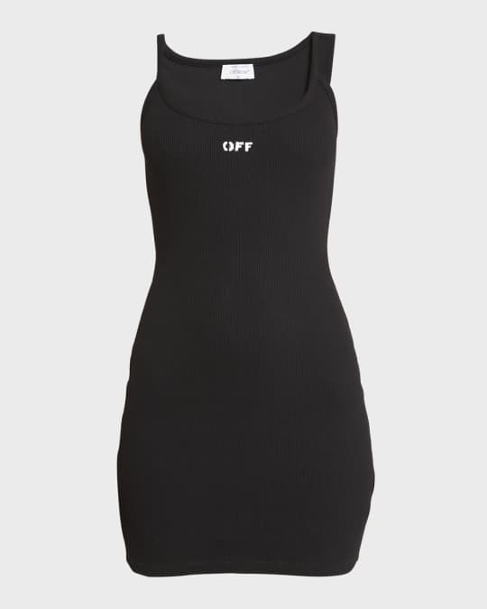 Off Stamp Rib Knit Basic Tank Dress