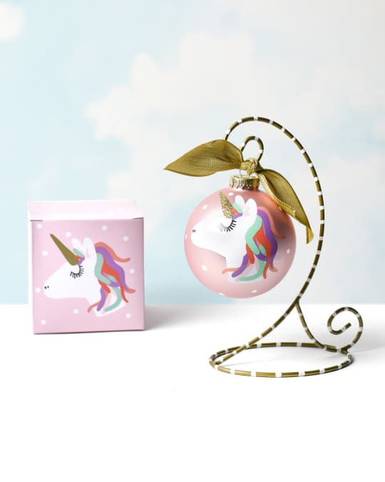 Coton Colors Unicorn Christmas Ornament with Stand, Personalized