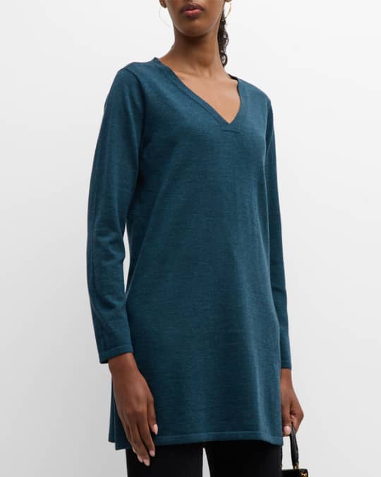 Eileen fisher merino wool tunic sweater online