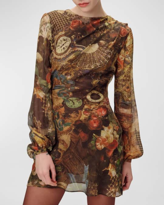 brown v chapman dress The Cherie Dress in Cocoa Baroque Floral 12 / Cocoa Baroque Floral