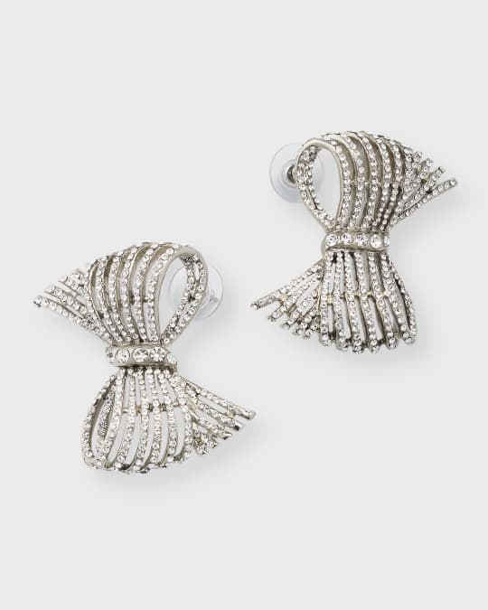 Crystal Bow Earrings