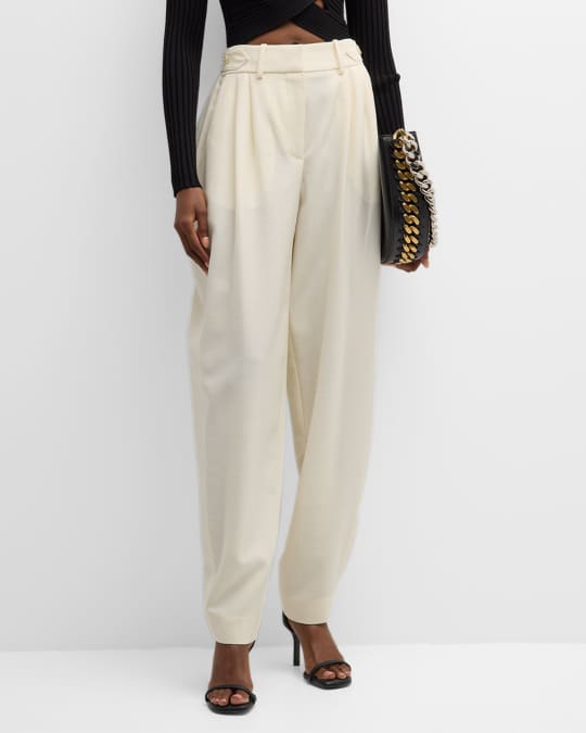 Tapered wide leg trousers sale