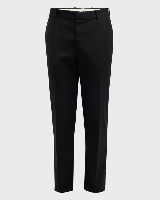 Alexander McQueen Men s Wool Gabardine Cigarette Pants Neiman Marcus