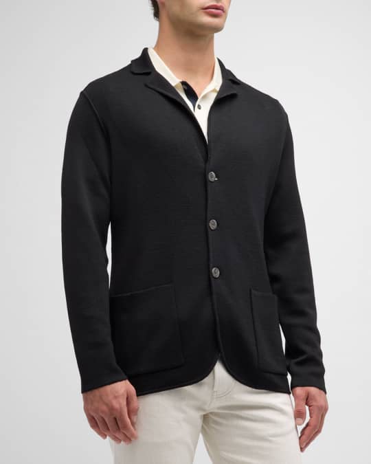 Baldassari Men s Three Button Sweater Jacket Neiman Marcus