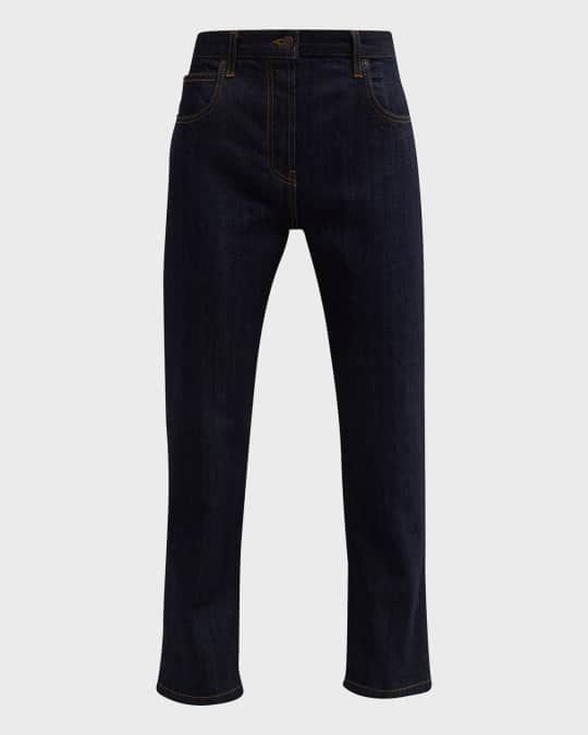 （New）The Row Riaco ミッドライズストレートレッグジーンズ THE ROW Riaco Straight-Leg Jeans | Neiman Marcus