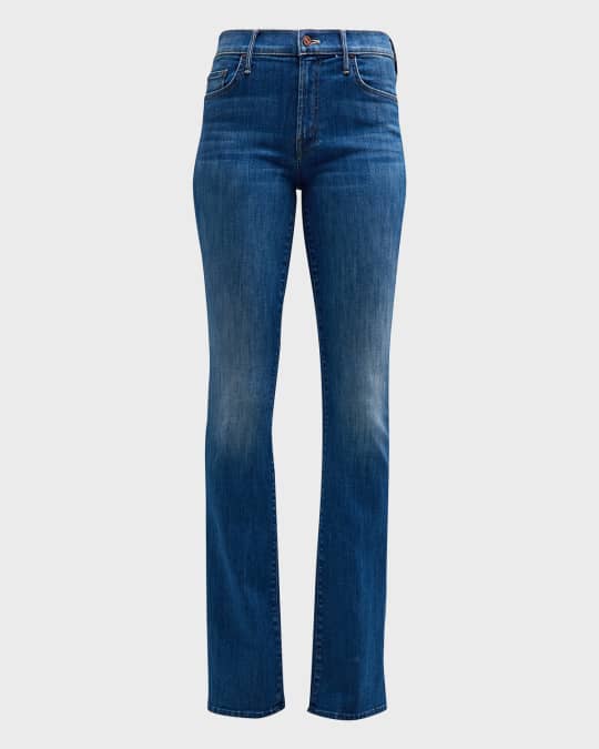 The Insider Heel Mid Rise Bootcut Denim Jeans
