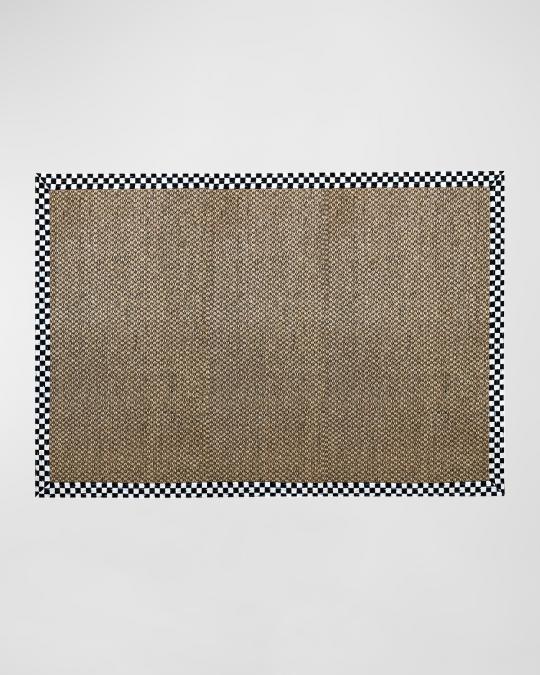 MacKenzie-Childs Chunky Sisal Rug Courtly Check, 6' x 9' | Neiman Marcus