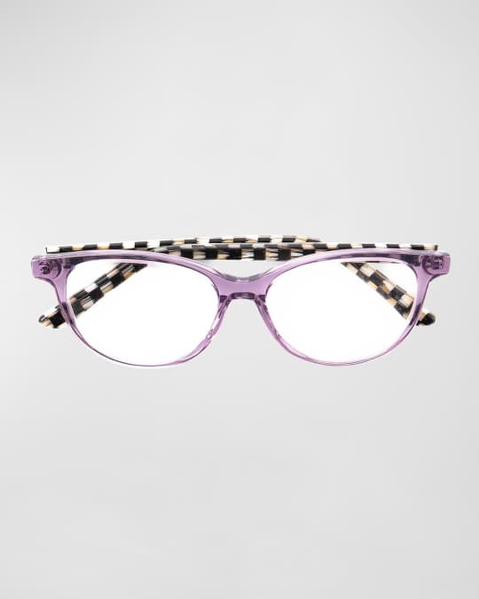 MacKenzie Childs Chloe Plastic Cat Eye Reading Glasses Neiman Marcus