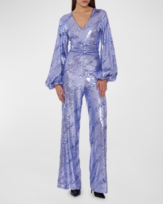 Neiman marcus sequin jumpsuit sales
