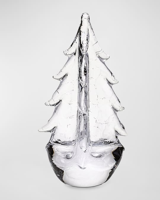 Vermont Crackle Evergreen Tree in Gift Box, 8"