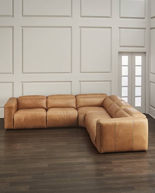 Four Hands Radley 5-Piece Power Recliner Sectional | Neiman Marcus