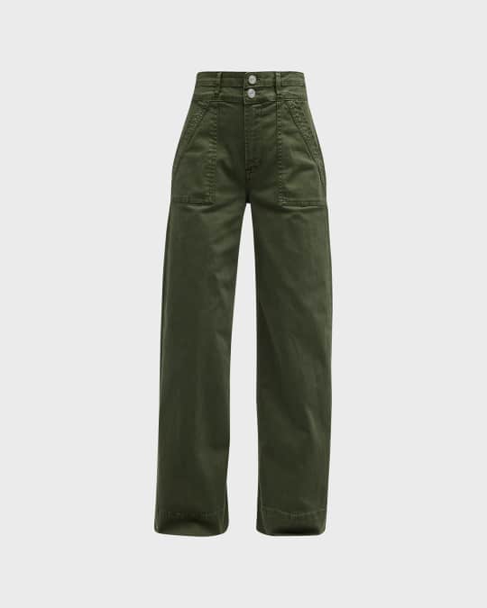 Double Waistband Slim Palazzo Pants