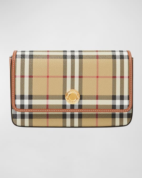 Burberry Hampshire Check Flap Crossbody Bag | Neiman Marcus