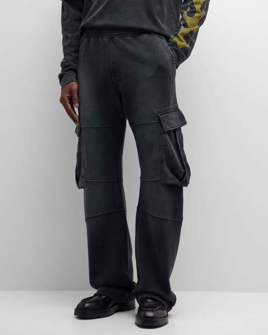 Givenchy Men s Paneled Cargo Sweatpants Neiman Marcus