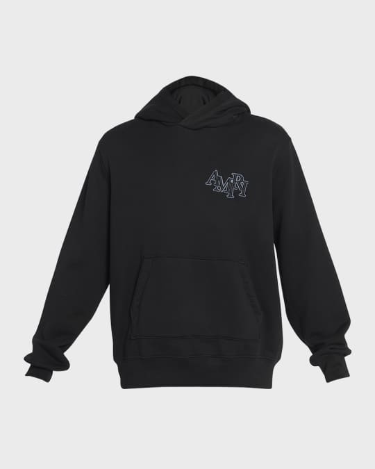 25年モデル 幻 最安値 AMIRI Staggered Logo Hoodie AMIRI Staggered Hoodie | Black | FARFETCH