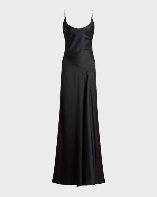 Ralph Lauren Collection Jeramiah Sleeveless Bias Satin Gown Neiman Marcus