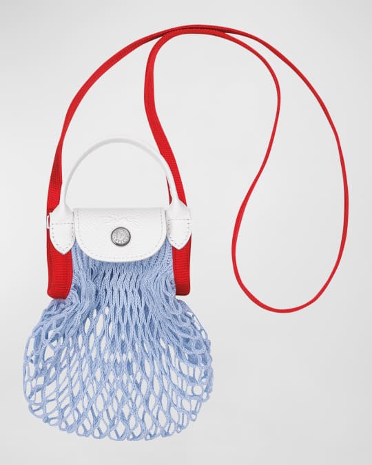 Longchamp Le Pliage Filet XS Knit Crossbody Bag | Neiman Marcus