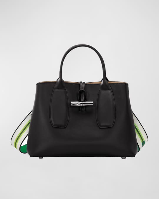 Roseau Medium Box Leather Tote Bag