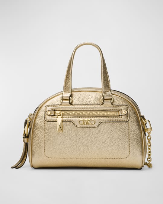 Michael kors rose gold metallic wristlet clearance