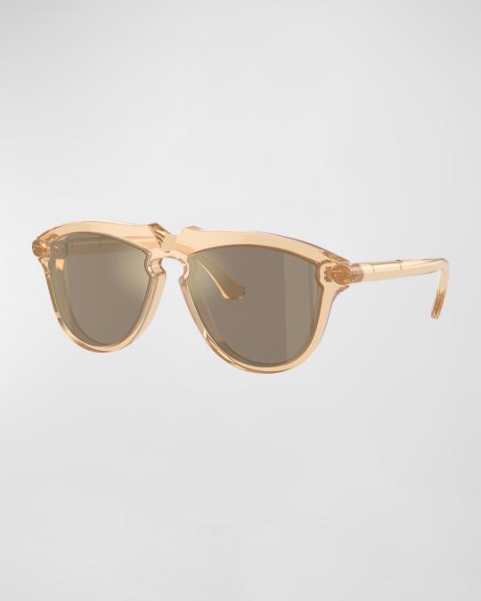 Burberry BE4417U Mirrored Acetate & Plastic Aviator  display picture 3