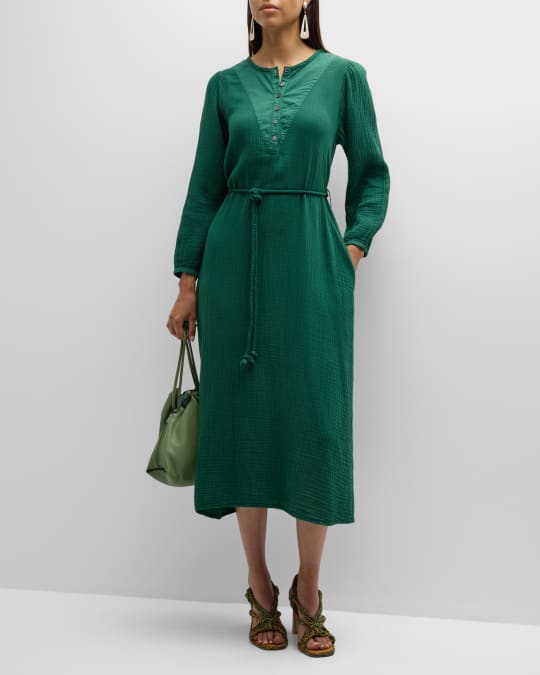 xirena dress green Xirena // Green & Multicolour Floral Belted Dress – VSP Consignment main image 1