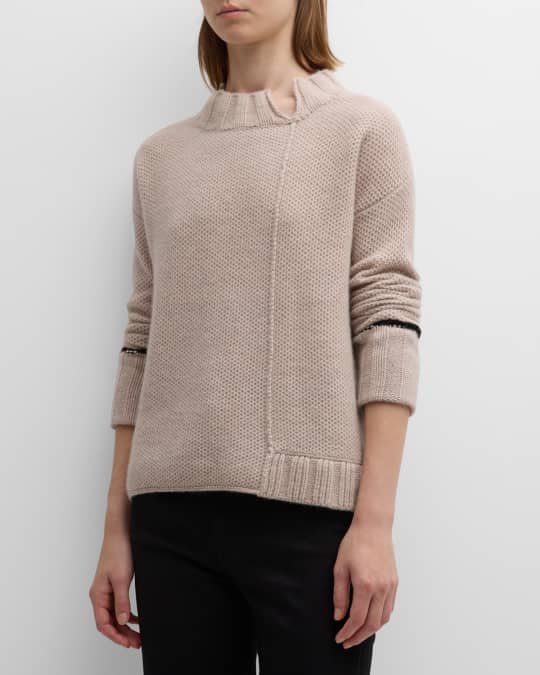Lisa Todd Uptown Split Neck Knit Sweater Neiman Marcus
