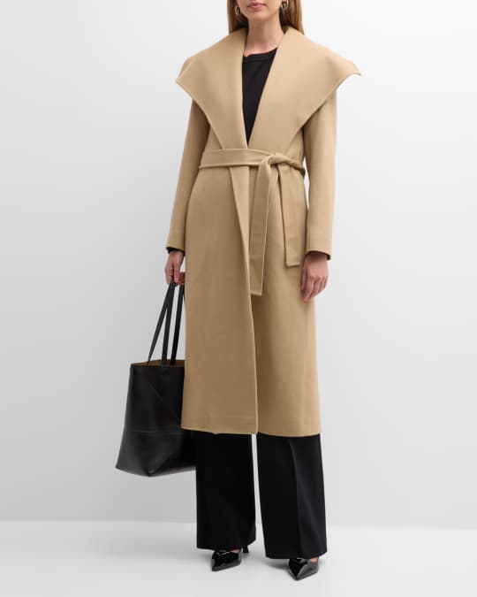 Jordy Belted Wool Wrap Coat