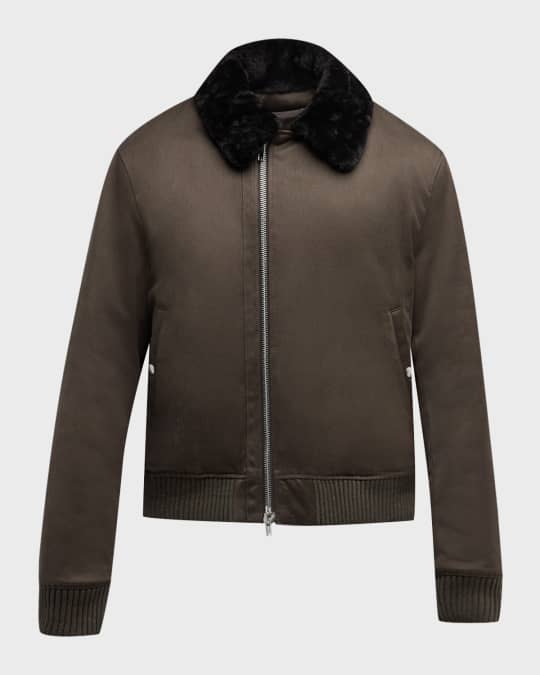 Burberry shearling collar hot sale