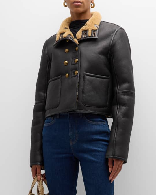 Neiman marcus leather coats on sale