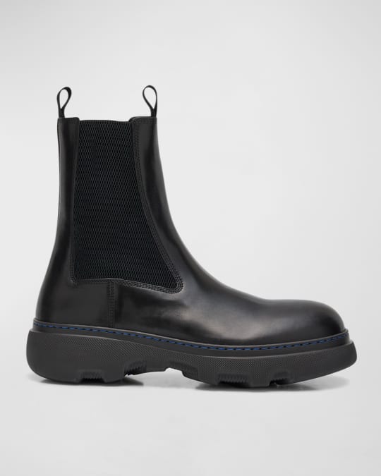 Men s Gabriel Leather Creeper Chelsea Boots