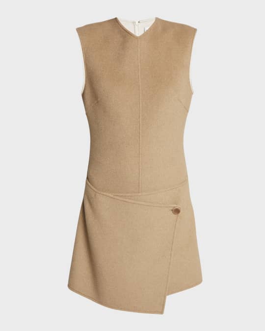 Badgley mischka double face wool 2025 wrap coat