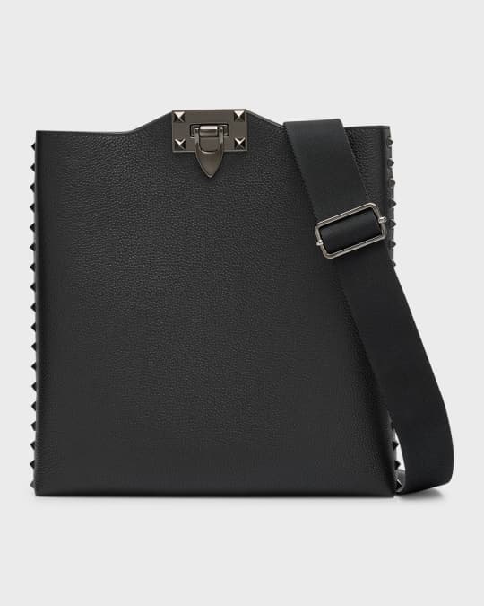 Rockstud grainy calfskin handbag hot sale