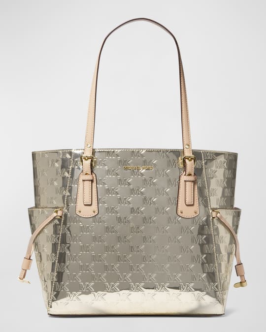 MICHAEL Michael Kors East-West Monogram Patent Tote Bag | Neiman Marcus