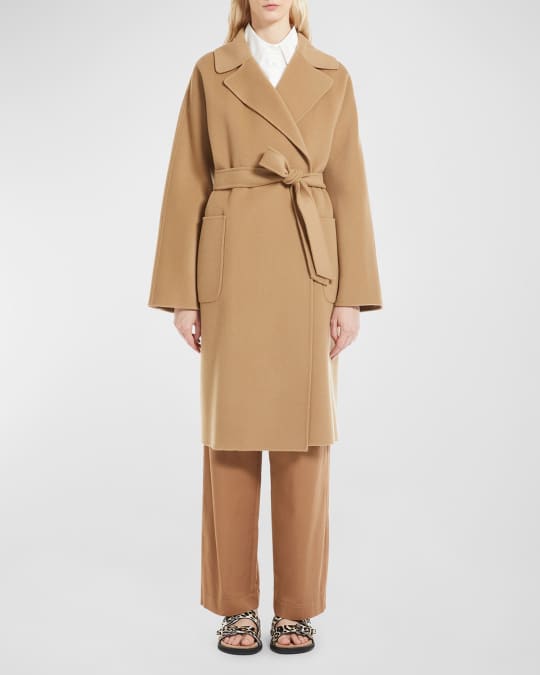 Double Face Belted Wrap Coat