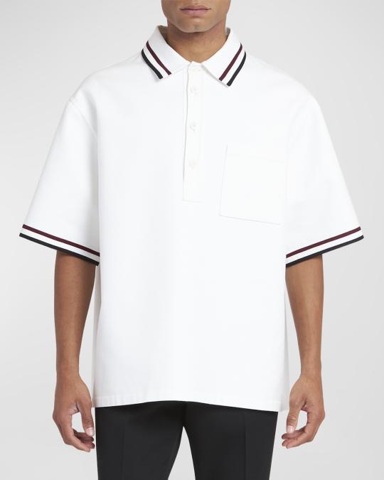 Valentino Garavani Men Black Tech Nylon Oversize Shirt main image 1
