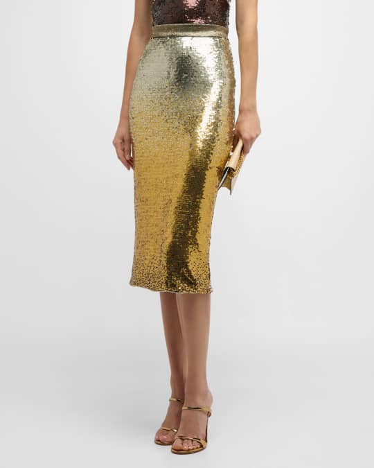 Gold skirt neiman marcus top