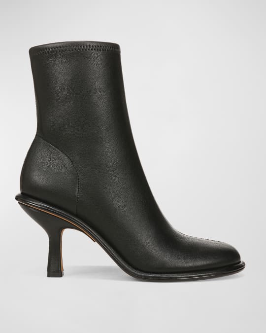 Vince Freya Leather Stiletto Ankle Boots Neiman Marcus