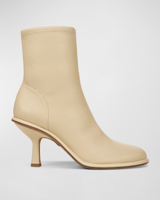 Vince Freya Leather Stiletto Ankle Boots | Neiman Marcus