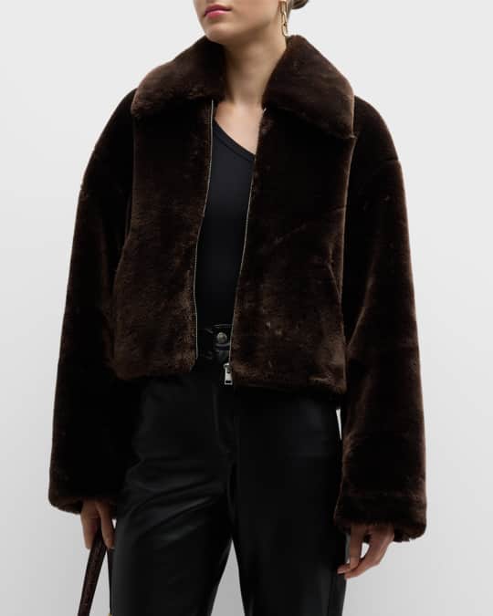 Neiman marcus faux fur coat cheap