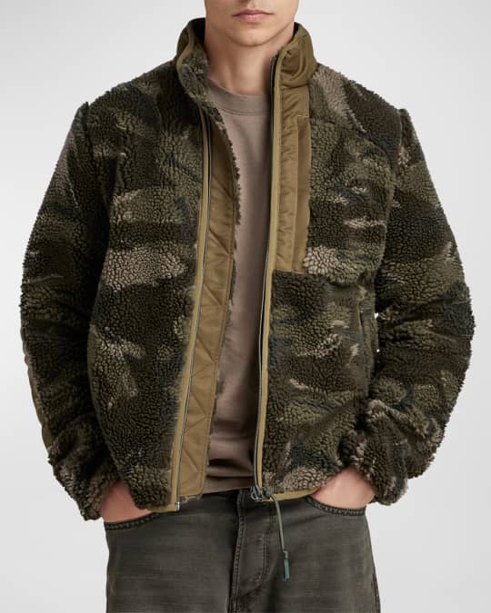 GSTAR RAW Men's Camo Fleece Jacket Neiman Marcus