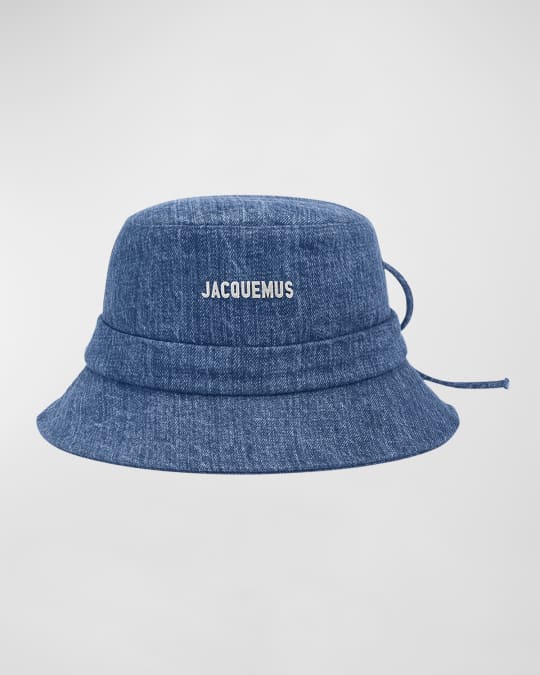 Jacquemus Le Bob Gadjo Denim Bucket Hat | Neiman Marcus