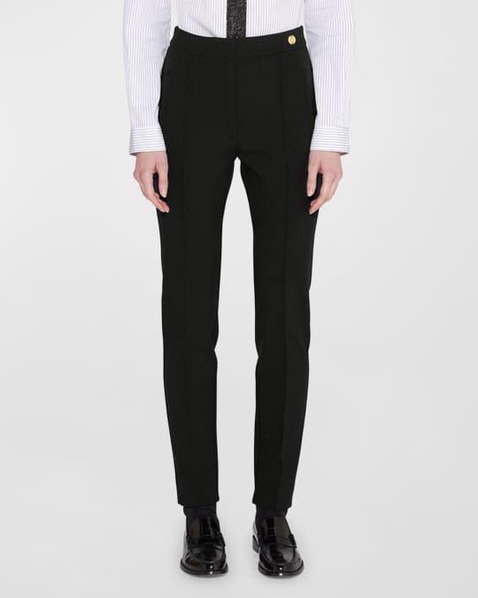 Cortina Cropped Skinny Pintuck Trousers