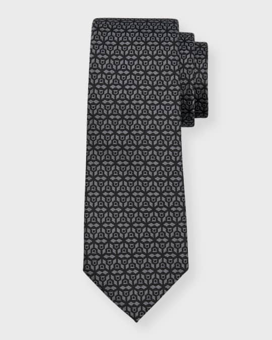Men's Gancini Jacquard Silk Tie