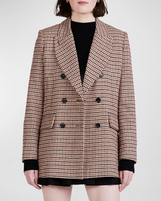 Raquel Houndstooth Double Breasted Jacket