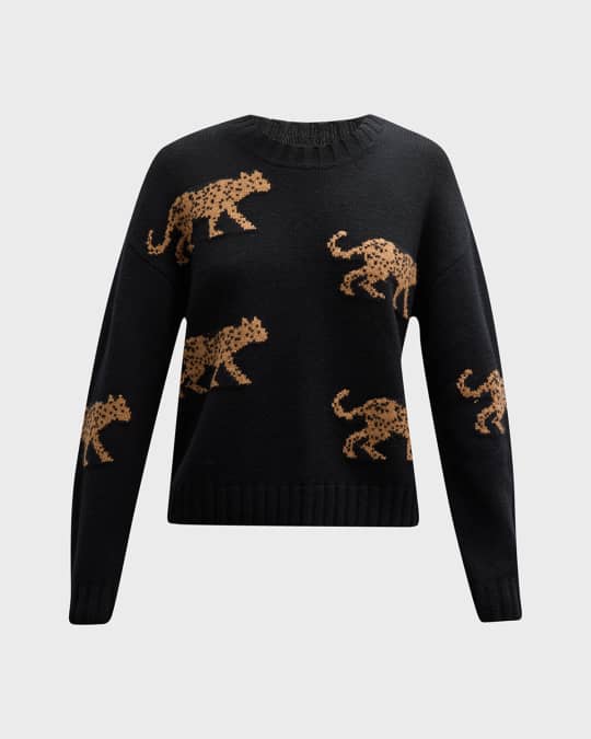 Rails Perci Jungle Cats Intarsia Wool Blend Sweater Neiman Marcus