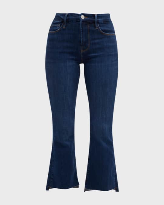 Le Crop Mini Boot Raw Stagger Jeans