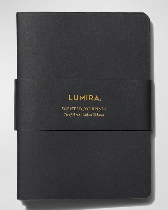 Cuban Tobacco Scented Journals, Set of Three