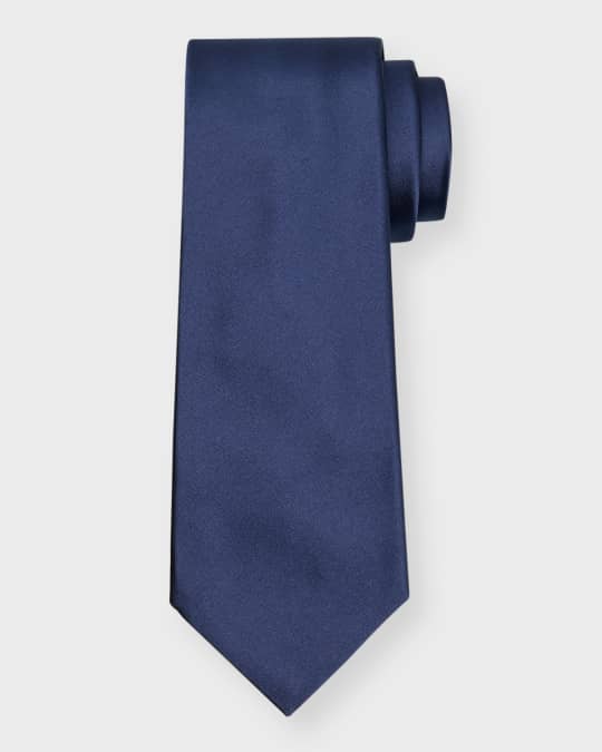 Newman 7 Fold Solid Silk Necktie main image 1